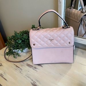 Dune London dusty rose color purse with removable Crossbody strap